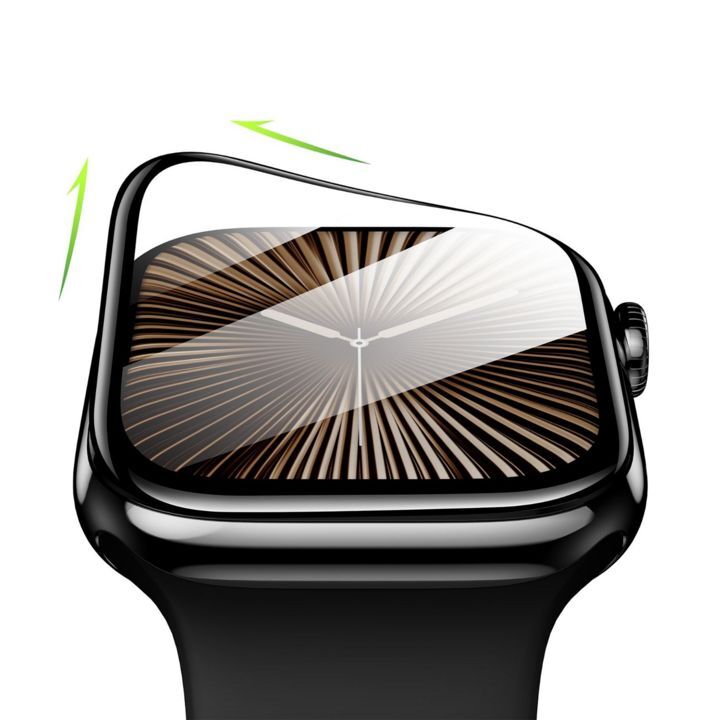  گلس 3D گرین لاین مناسب برای اپل واچ سری 10، شیشه محافظ منحنی برای نمایشگر ساعت اپل 