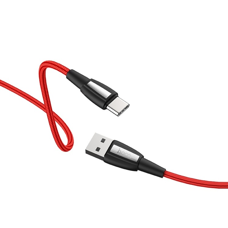 کابل USB به Type-C هوکو مدل X39 به طول 1 متر رنگ قرمز