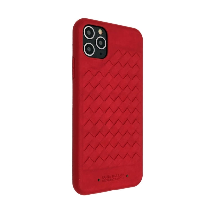  گارد سانتا باربارا مدل RAVEL موبایل آیفون 11 پرو مکس رنگ قرمز نمای کج به سمت راست 