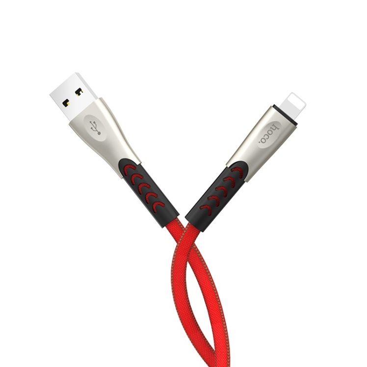 کابل USB به لایتنینگ هوکو مدل U48 به طول 1.2 متر رنگ قرمز