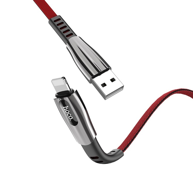 کابل USB به لایتنینگ هوکو مدل U70 به طول 1.2 متر رنگ قرمز