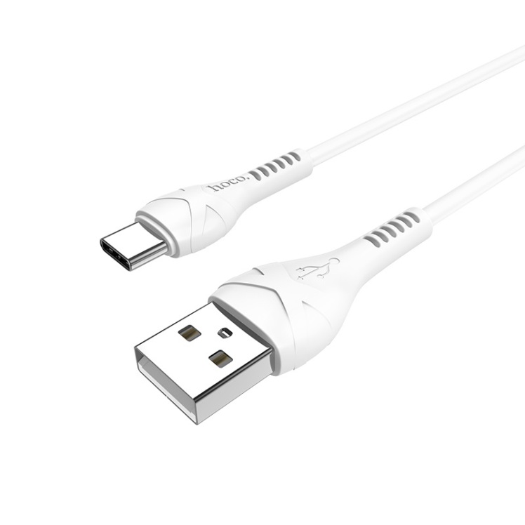کابل USB به Type-C هوکو مدل X37 به طول 1 متر رنگ سفید