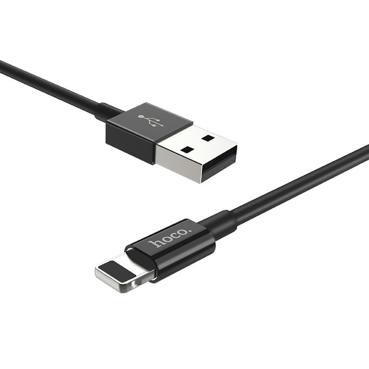 کابل USB به لایتنینگ هوکو مدل X23 در نمای کابل