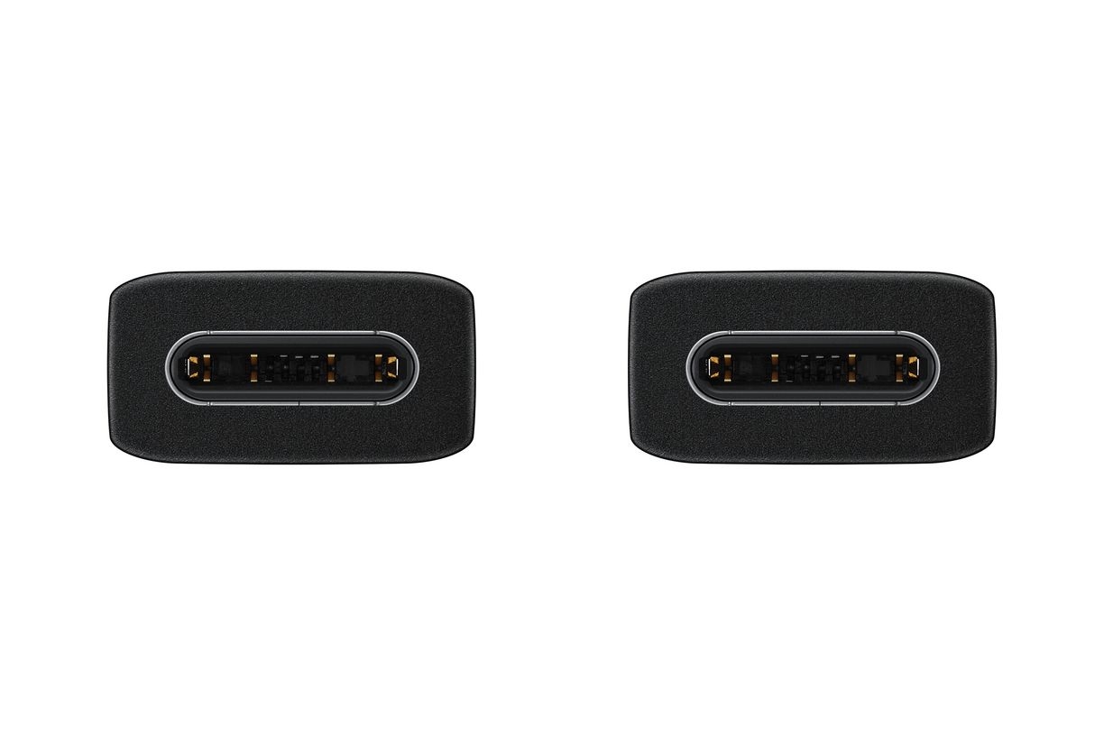  نمای نزدیک از کابل USB سامسونگ EP-DN975 با رنگ مشکی 