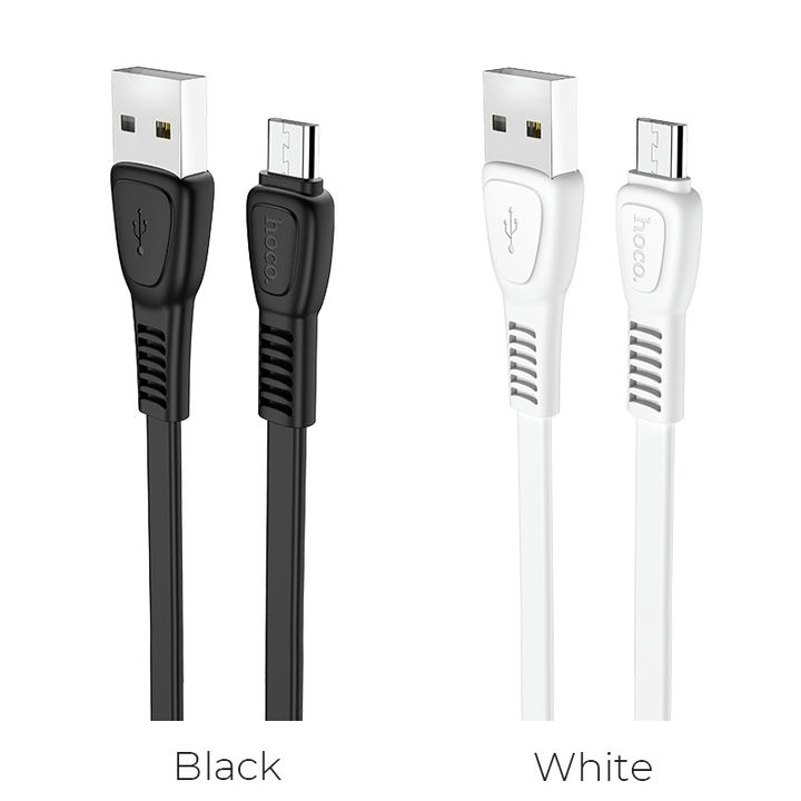  کابل USB به Micro USB هوکو مدل X40 به طول 1 متر رنگ مشکی و سفید 