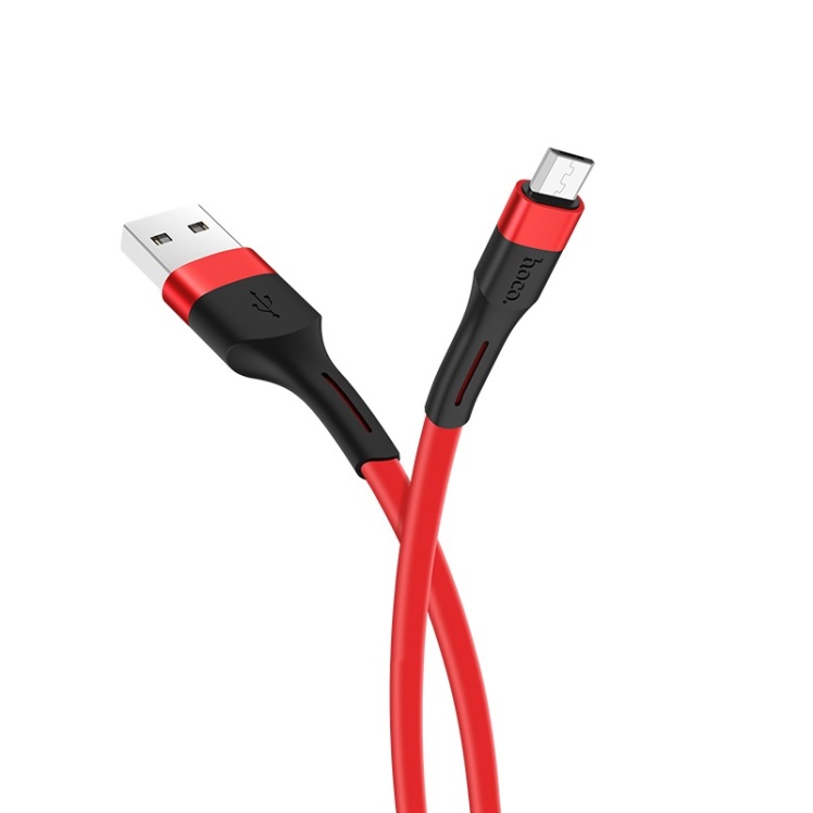 کابل USB به Micro USB هوکو مدل X34 به طول 1 متر رنگ قرمز