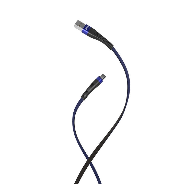کابل USB به Type-C هوکو مدل U39 به طول 1.2 متر رنگ آبی