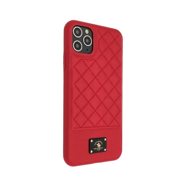  گارد سانتا باربارا مدل BRADLEY موبایل آیفون 11 پرو مکس رنگ قرمز نمای کج به سمت راست 