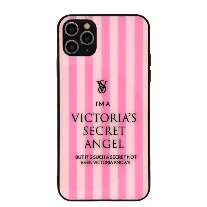 کاور گوشی مدل ویکتوریا سیکرت به رنگ صورتی با نوشته 'I'M A VICTORIA'S SECRET ANGEL' مناسب برای اپل iPhone 11 Pro Max