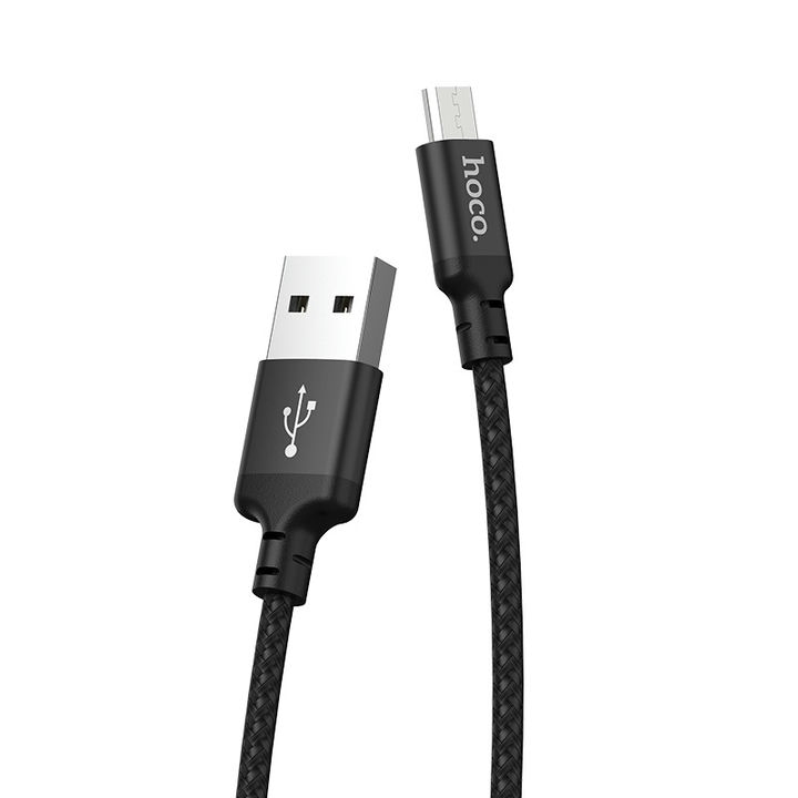  کابل USB به Micro USB هوکو مدل X14در نمای کامل 