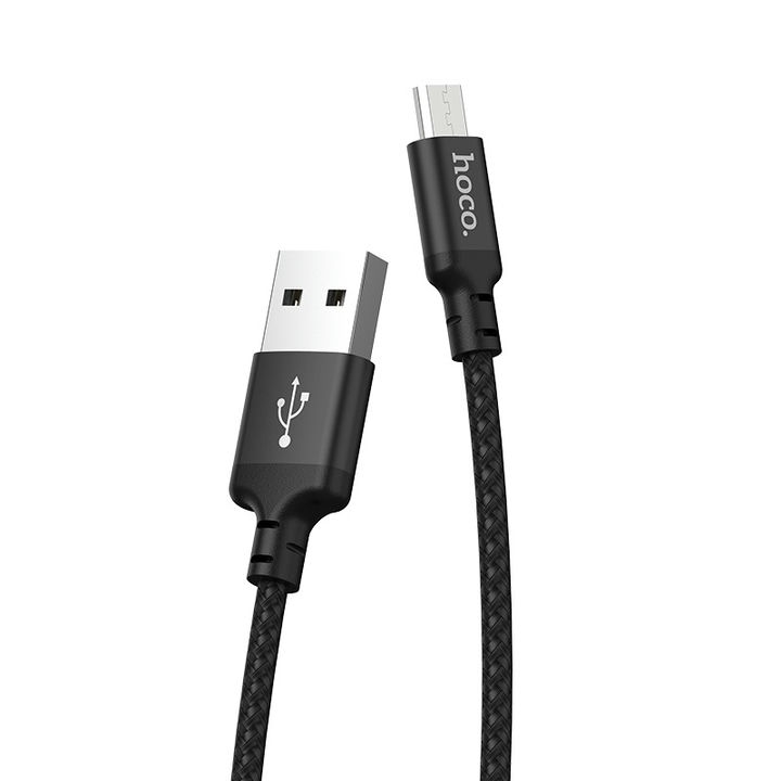 کابل USB به Micro USB هوکو مدل X14در نمای کامل 