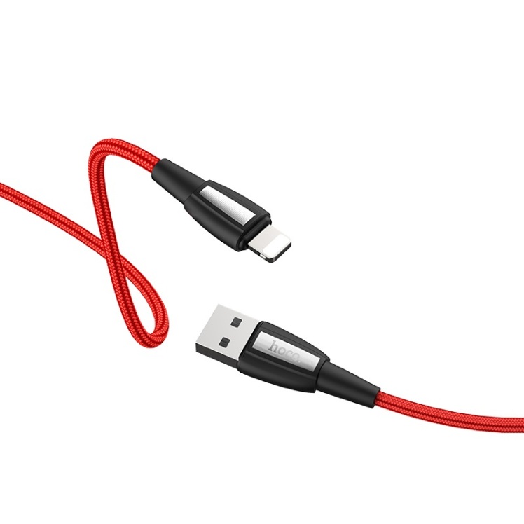 کابل USB به لایتنینگ هوکو مدل X39 به طول 1 متر رنگ قرمز