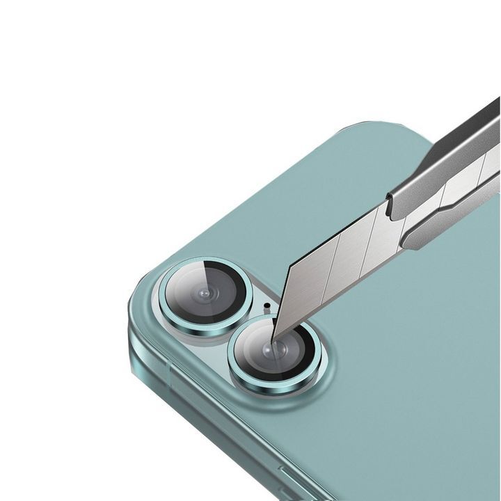  محافظ لنز HD Plus گرین لاین برای دوربین گوشی موبایل اپل iPhone 16 / 16 Plus با مقاومت در برابر خراشیدگی 