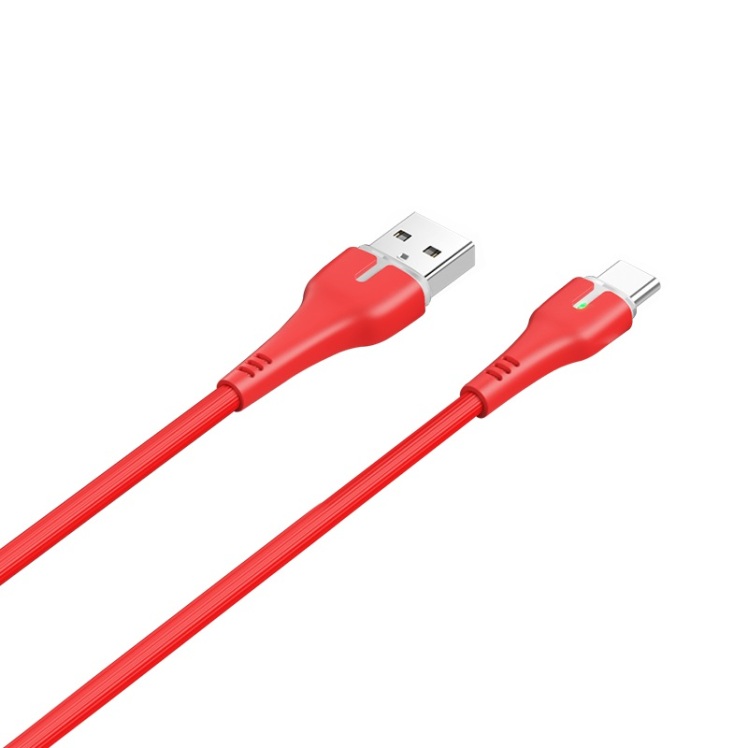 کابل USB به Type-C هوکو مدل X45 به طول 1 متر رنگ قرمز 