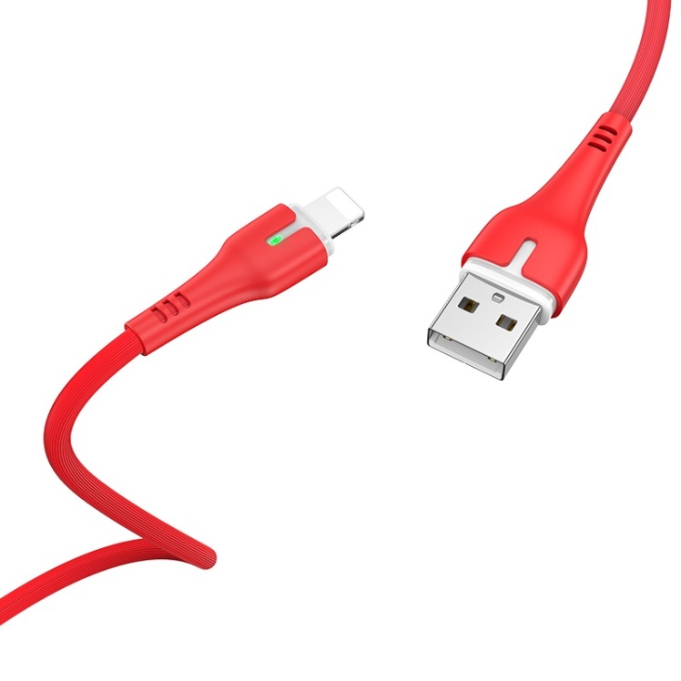 کابل USB به لایتنینگ هوکو مدل X45 به طول 1 متر رنگ قرمز