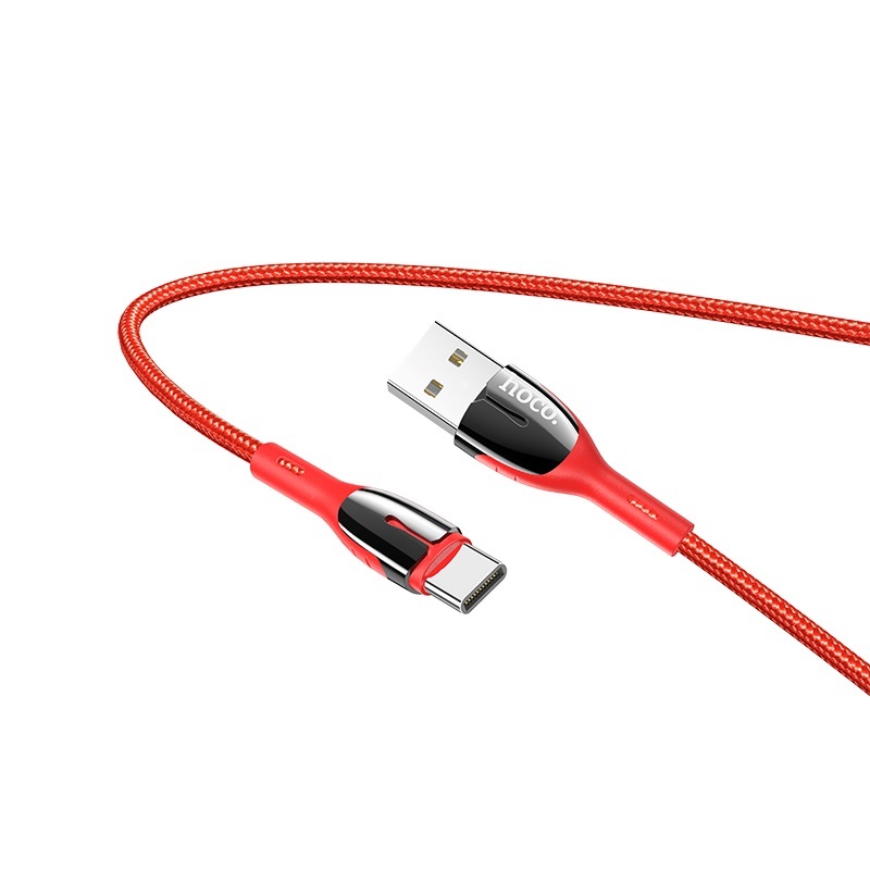  کابل USB به Type-C هوکو مدل U89 به طول 1.2 متر رنگ قرمز 