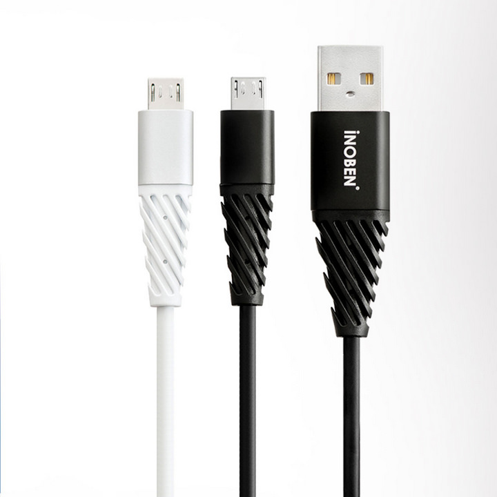 کابل USB به Micro USB آینوبن مدل TPE به طول 1.2 متر رنگ مشکی و سفید