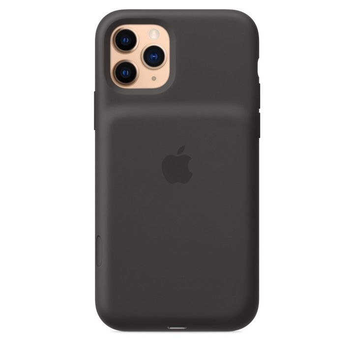 کاور اپل مدل Smart Battery Case مشکی برای گوشی موبایل iPhone 11 Pro که با لوگوی اپل طراحی شده است