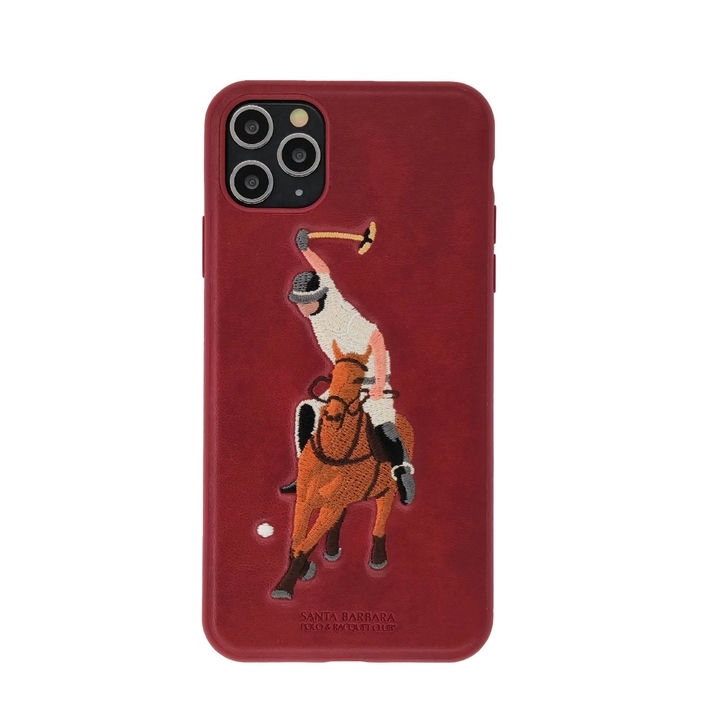  گارد سانتا باربارا مدل JOCKEY موبایل آیفون 11 پرو رنگ قرمز نمای ایستاده 
