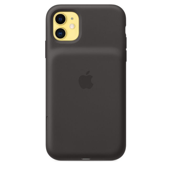  کاور اپل مدل Smart Battery Case مناسب برای گوشی موبایل اپل iPhone 11، نمای پشت در رنگ مشکی 