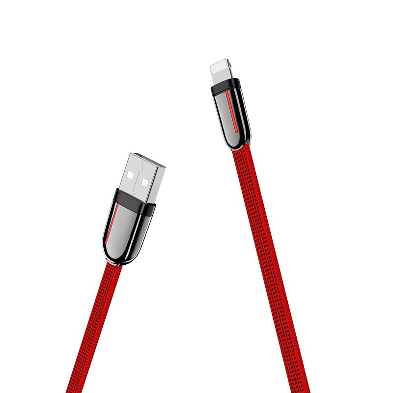  کابل USB به لایتنینگ هوکو مدل U74 به طول 1.2 متر رنگ قرمز 