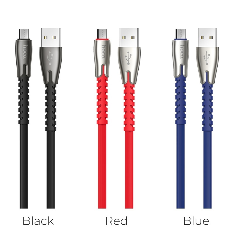  کابل USB به Micro USB هوکو مدل U58 به طول 1.2 متر نمای رنگ بندی 