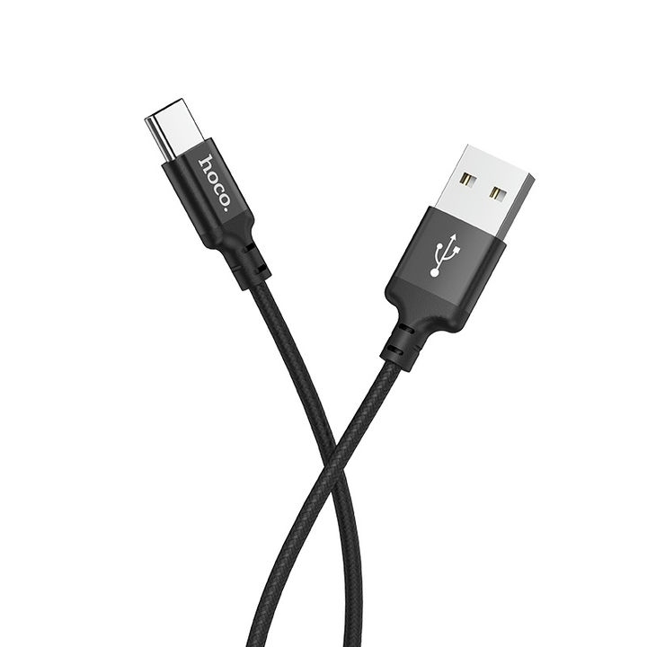  کابل USB به Type-C هوکو مدل X14 به در نمای کابل 