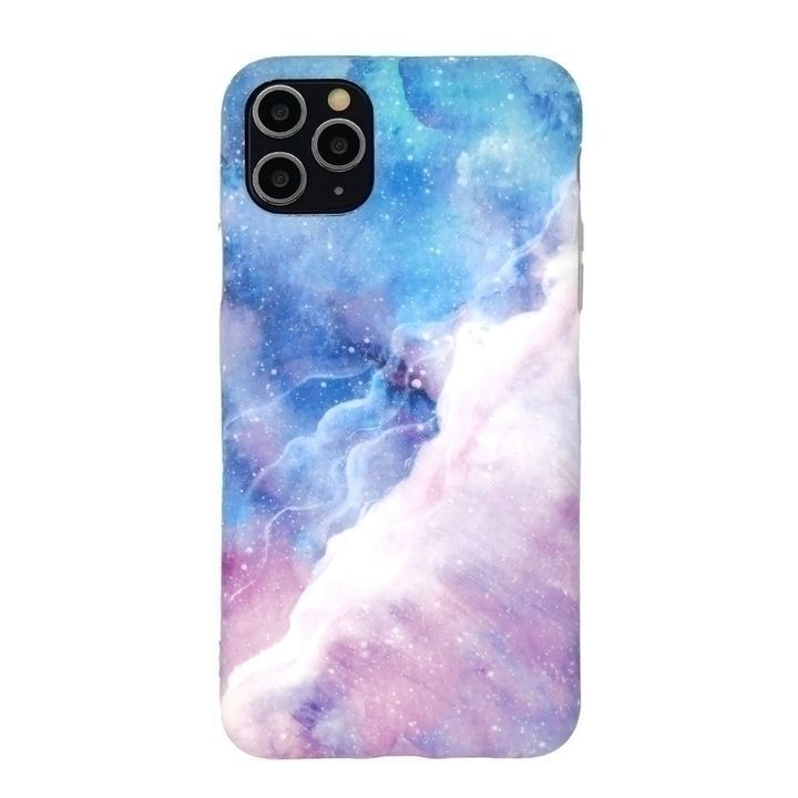 کاور مدل Sky با طرح کهکشانی و رنگهای آبی و صورتی مناسب برای گوشی موبایل اپل iPhone X / XS