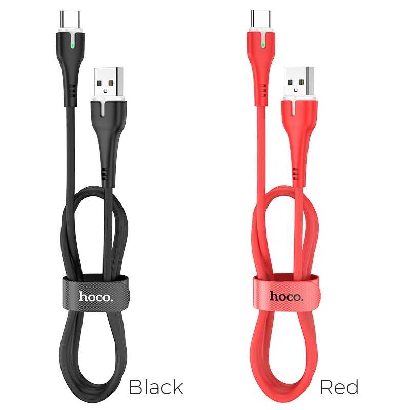  کابل USB به Type-C هوکو مدل X45 به طول 1 متر رنگ قرمز و مشکی 
