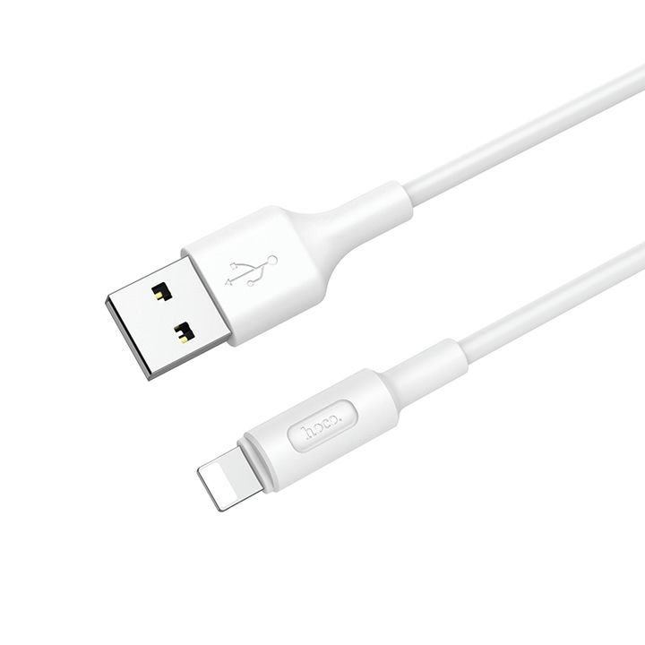  کابل USB به لایتنینگ هوکو مدل X25 به طول 1 متر رنگ سفید 