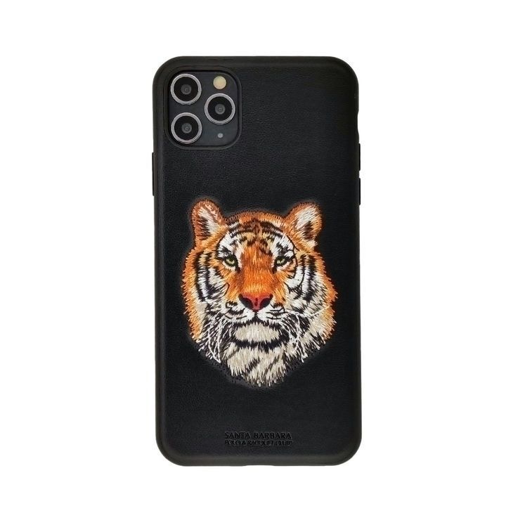  کاور موبایل مدل SAVANNA-Tiger با طرح گلدوزی شده سر ببر مناسب برای گوشی اپل iPhone 11 Pro Max 