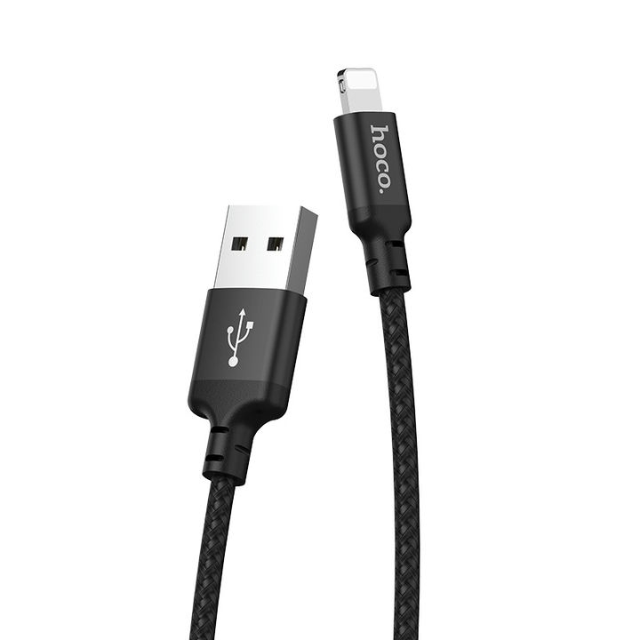 کابل USB به لایتنینگ هوکو مدل X14 در نمای کابل