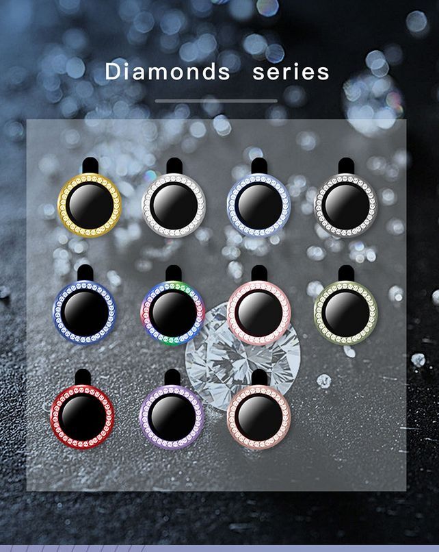  محافظ لنز الماسی در رنگ‌های مختلف برای آیفون 13 