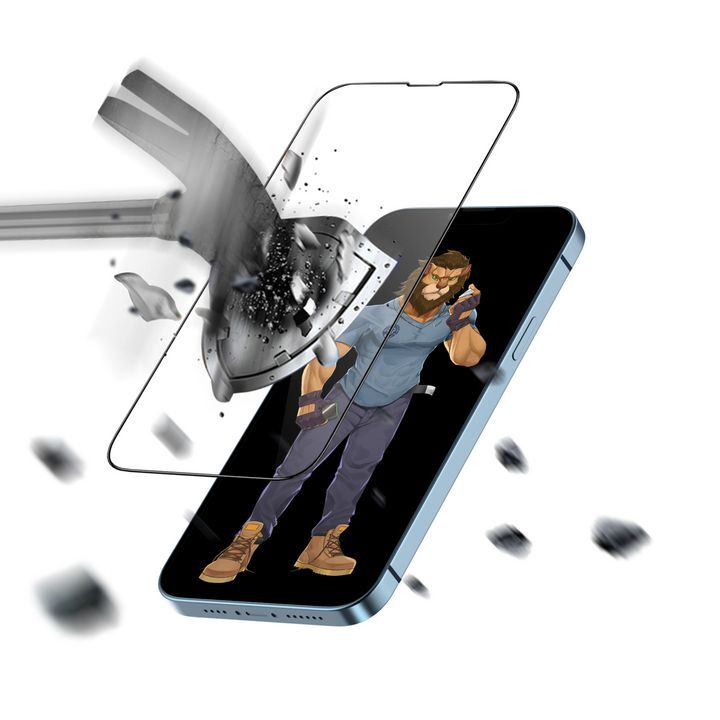 گلس 3D ARMOR EDGE گرین لاین مناسب برای گوشی موبایل اپل مدل iPhone 13 Pro Max / 14 Plus با مقاومت بالا در برابر ضربه